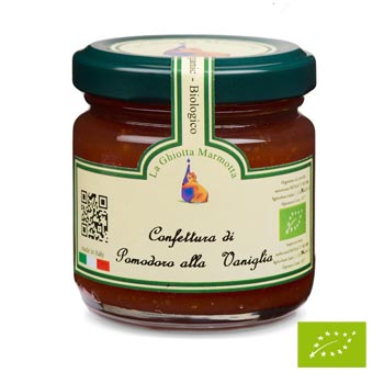 tomātu džems ar vaniļu BIO 100 gr.